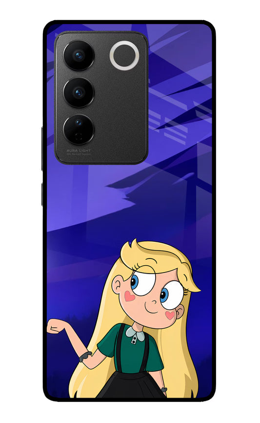 Star Glow Vivo V27/V27 Pro Glass Case