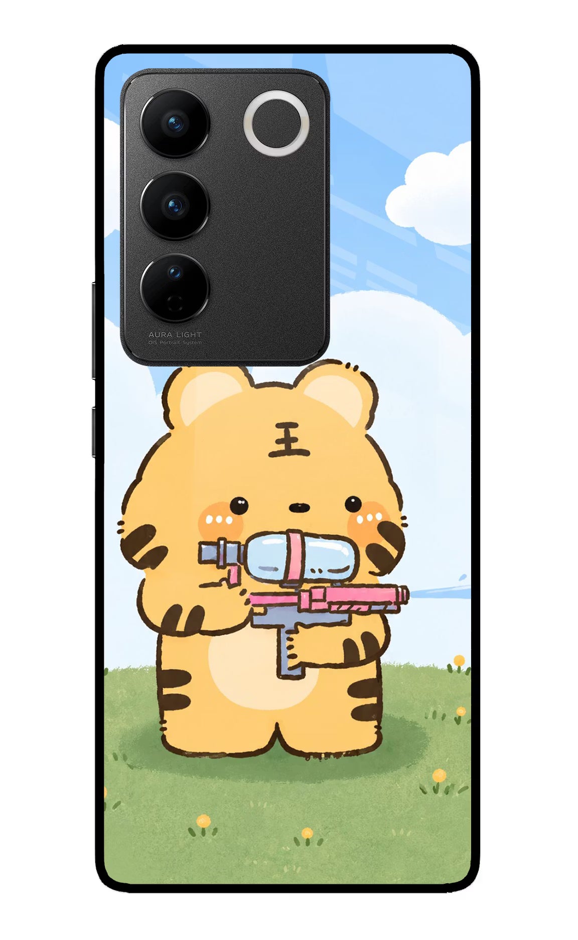 Tiger Treat Vivo V27/V27 Pro Glass Case