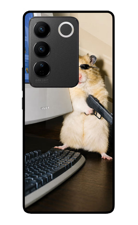 Hacker Hamster Vivo V27/V27 Pro Glass Case