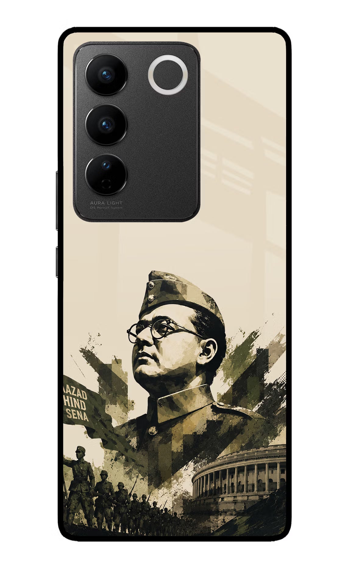 Netaji Rising Vivo V27/V27 Pro Glass Case