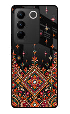 Noir Mehfil Vivo V27/V27 Pro Glass Case