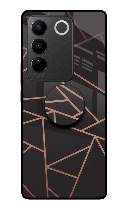 Geometric Pattern Vivo V27/V27 Pro Glass Case