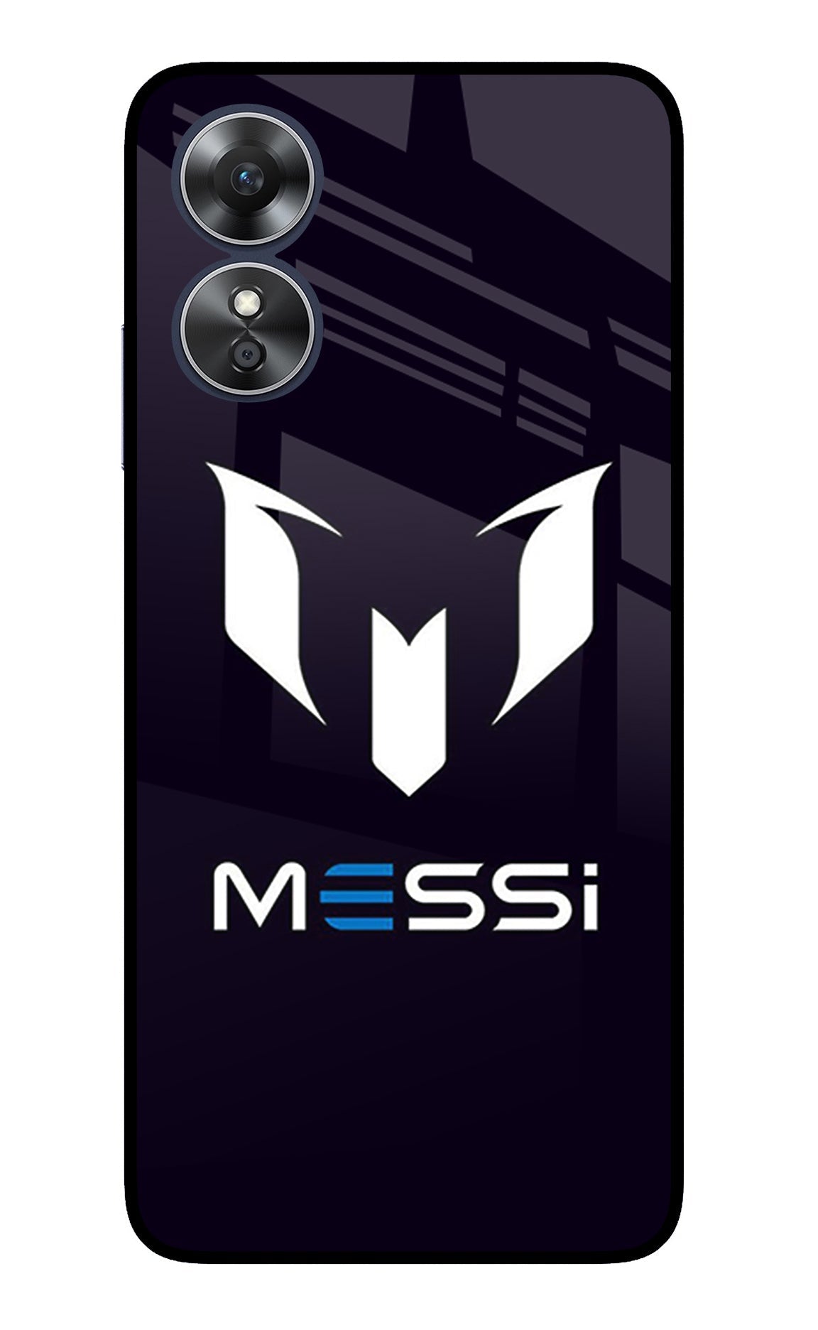 Messi Logo Oppo A17 Glass Case