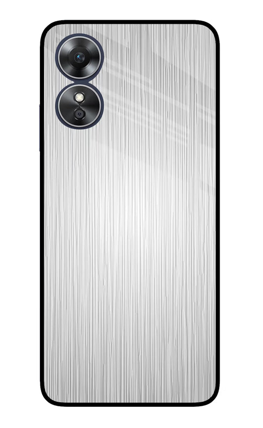 Wooden Grey Texture Oppo A17 Glass Case