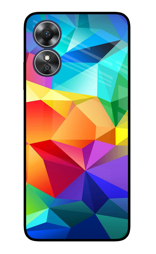 Abstract Pattern Oppo A17 Glass Case