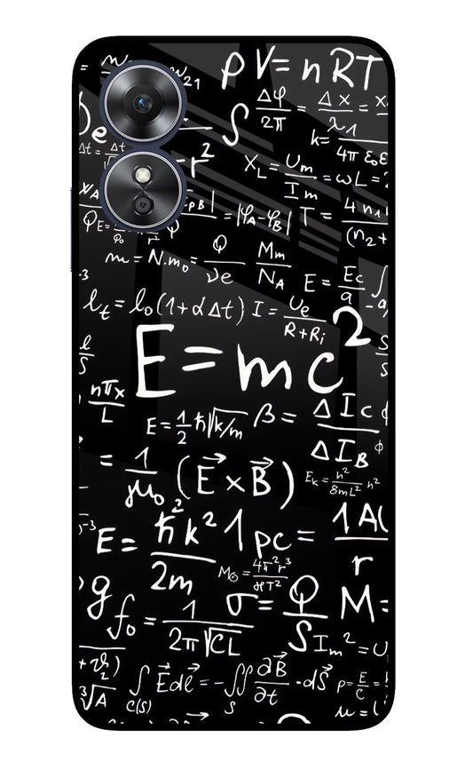 Physics Formula Oppo A17 Glass Case