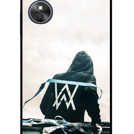 Alan Walker Oppo A17 Glass Case Back Cover by Casekaro