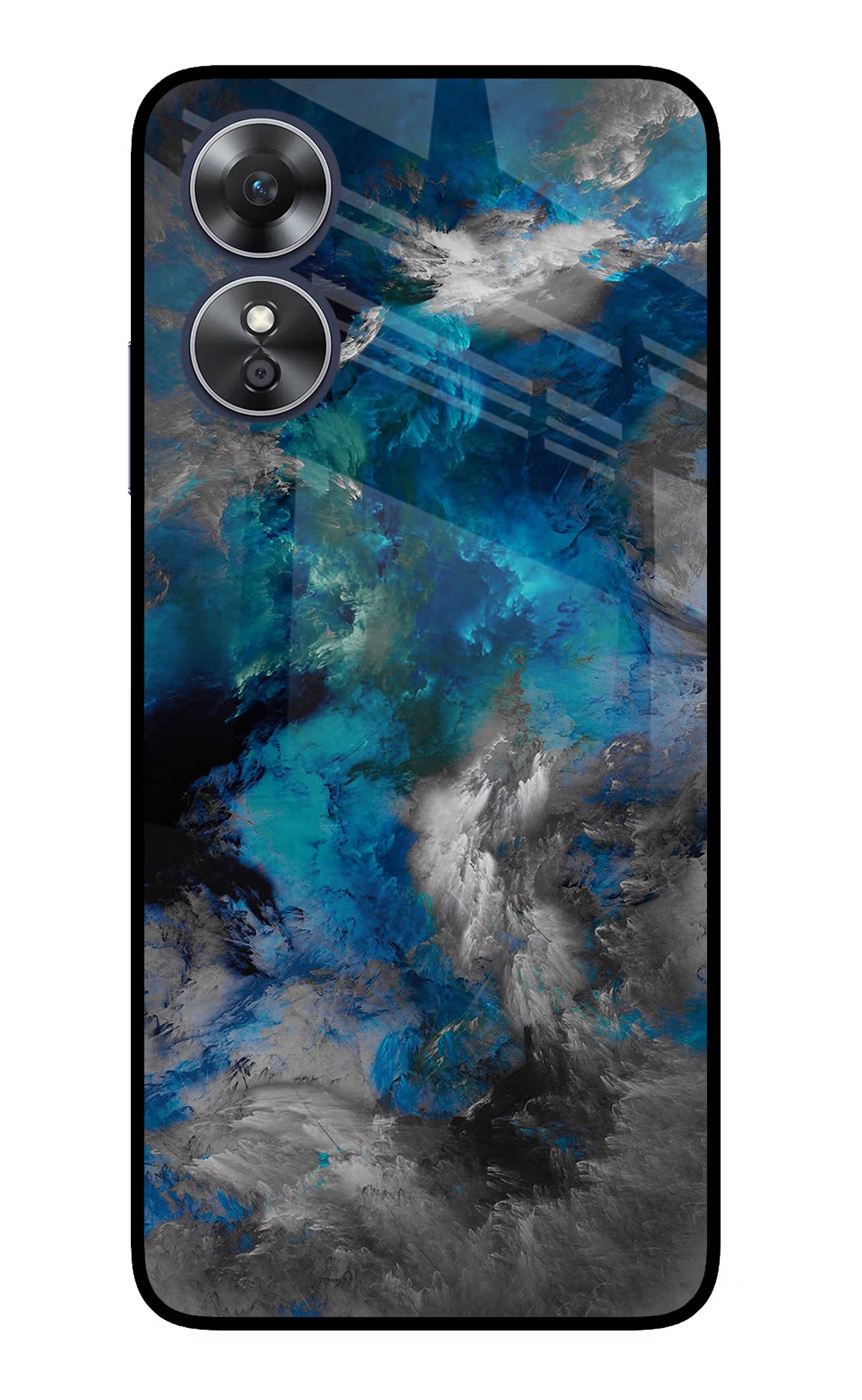 Artwork Oppo A17 Glass Case Back Cover by Casekaro