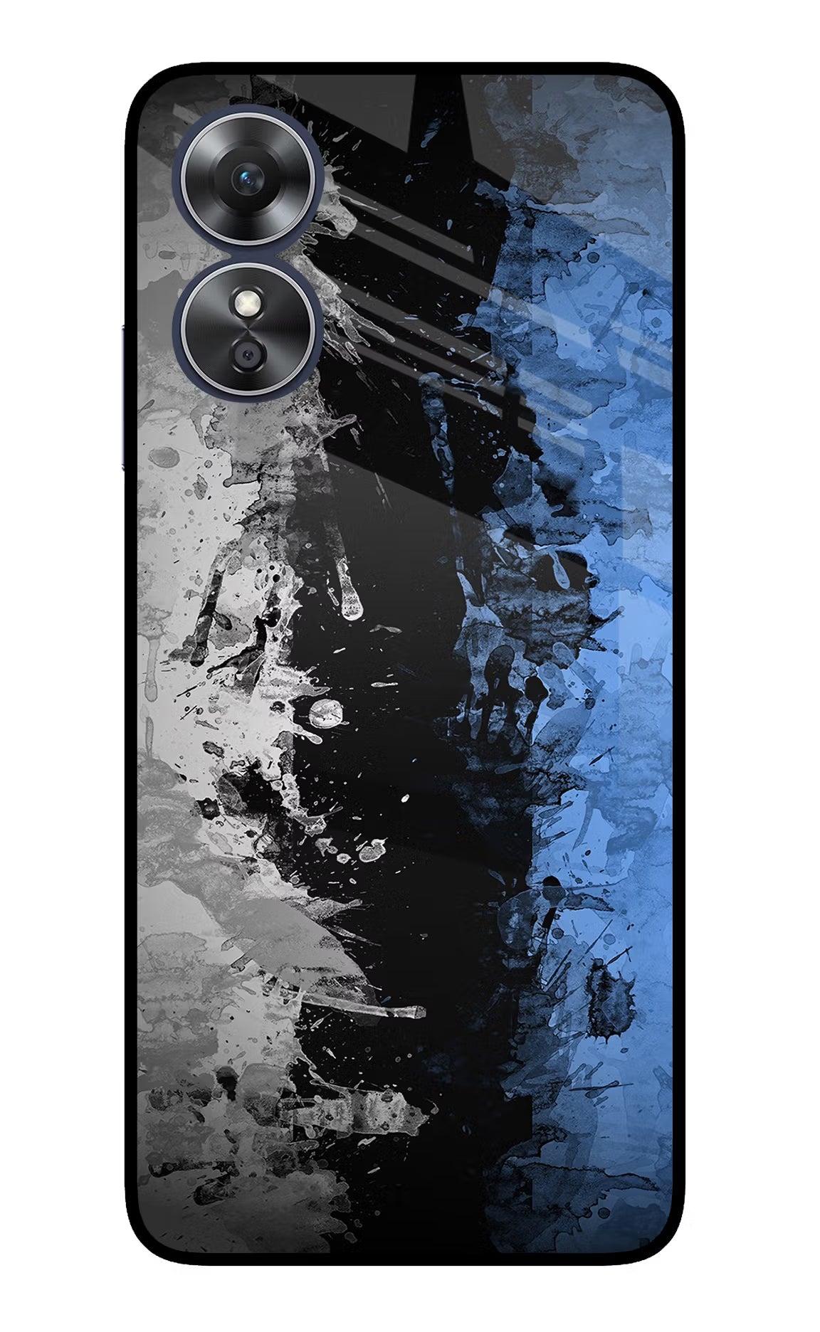 Artistic Design Oppo A17 Glass Case Back Cover by Casekaro