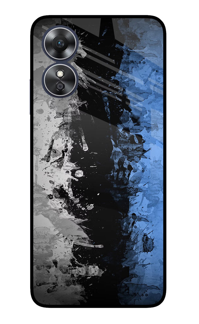 Artistic Design Oppo A17 Glass Case Back Cover by Casekaro