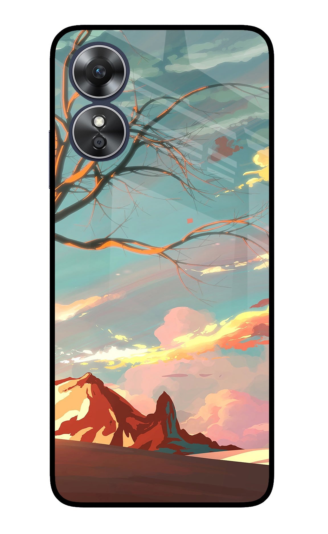 Scenery Oppo A17 Glass Case