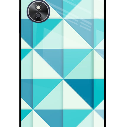 Abstract Oppo A17 Glass Case Back Cover by Casekaro