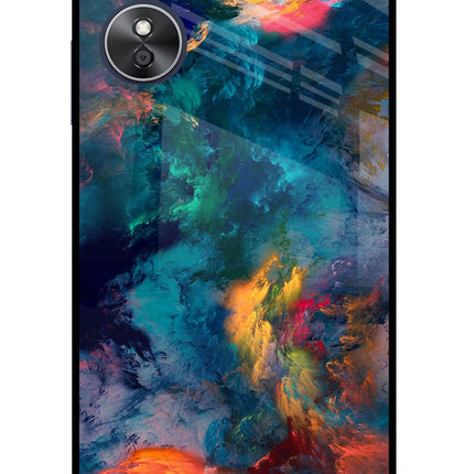Artwork Paint Oppo A17 Glass Case Back Cover by Casekaro