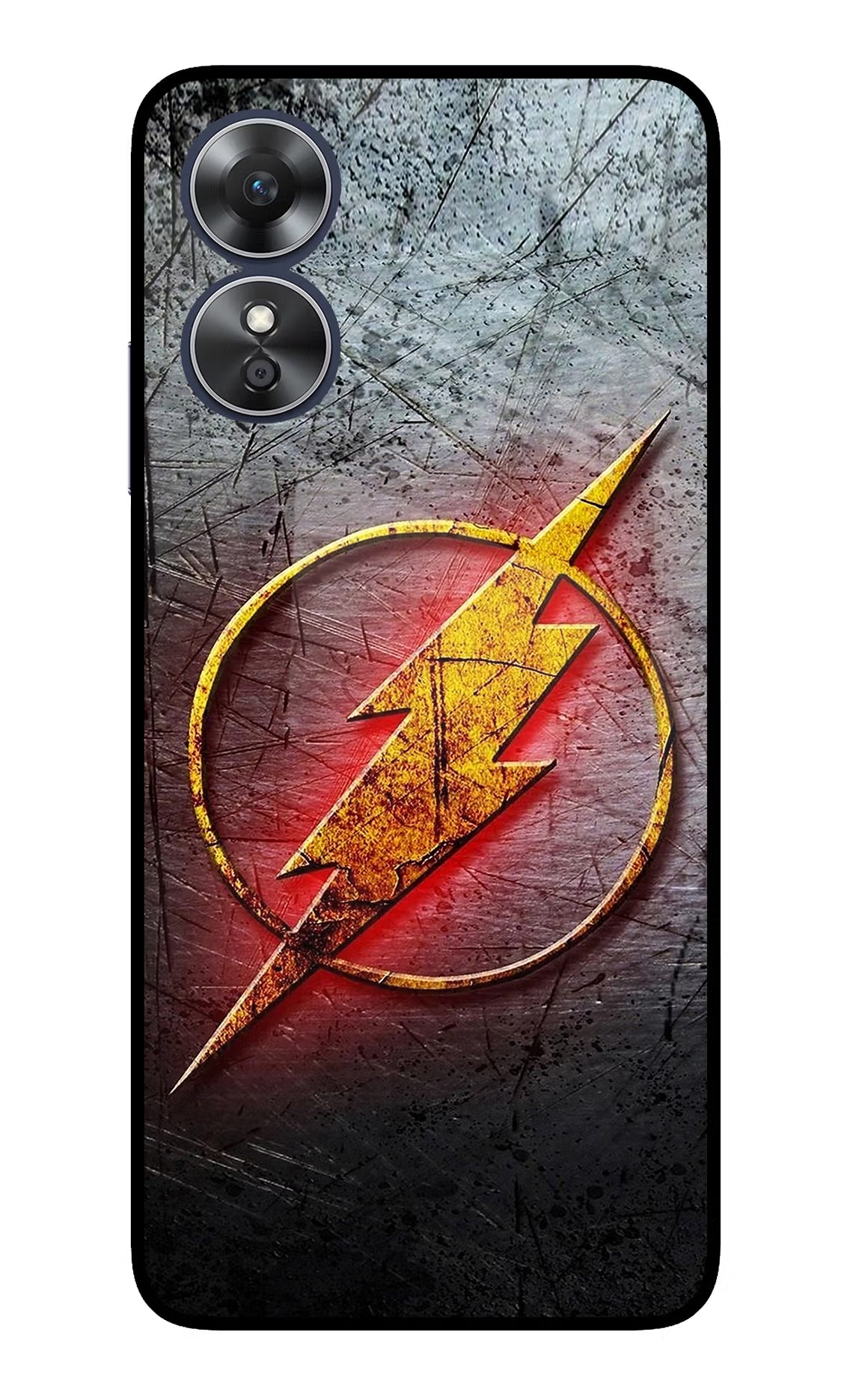 Flash Oppo A17 Glass Case Back Cover by Casekaro