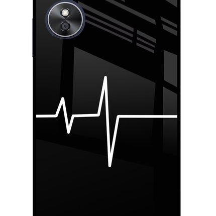Heart Beats Oppo A17 Glass Case Back Cover by Casekaro