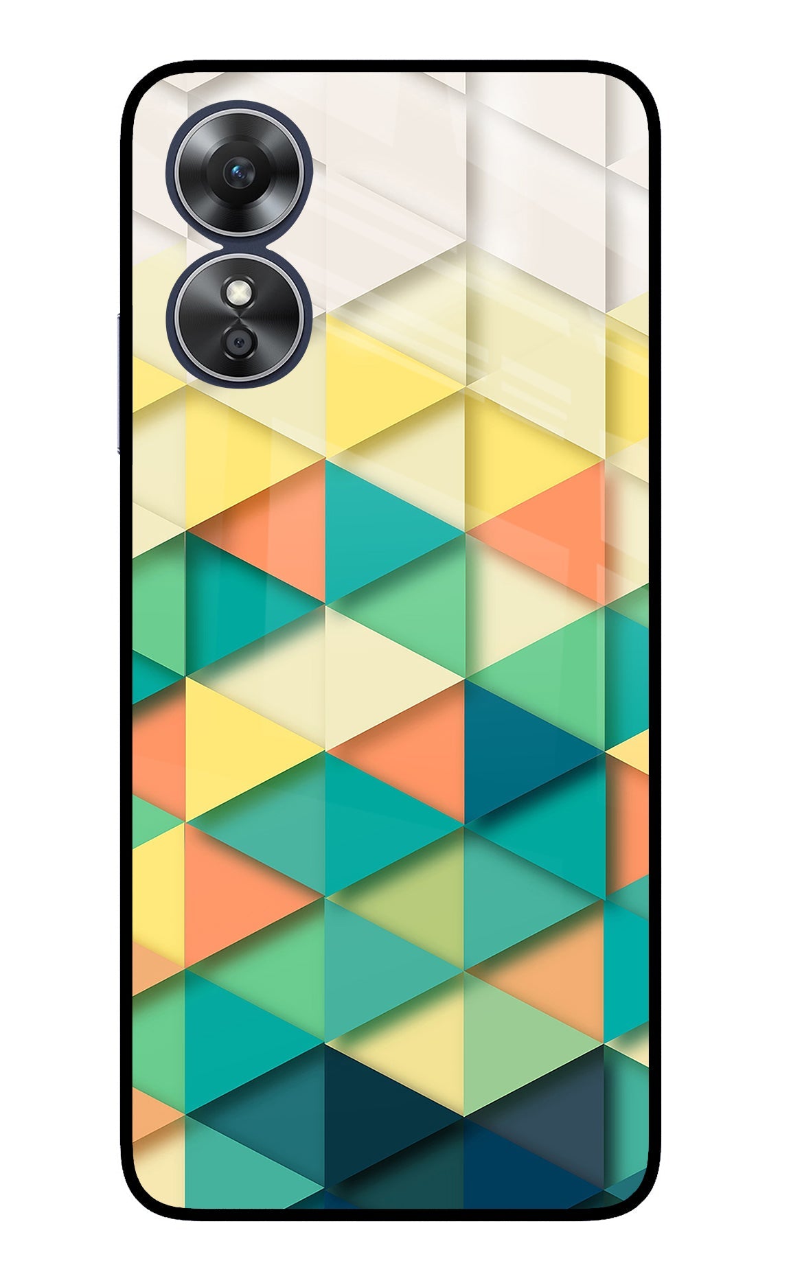 Abstract Oppo A17 Back Cover