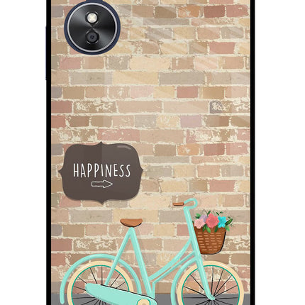 Happiness Artwork Oppo A17 Glass Case Back Cover by Casekaro
