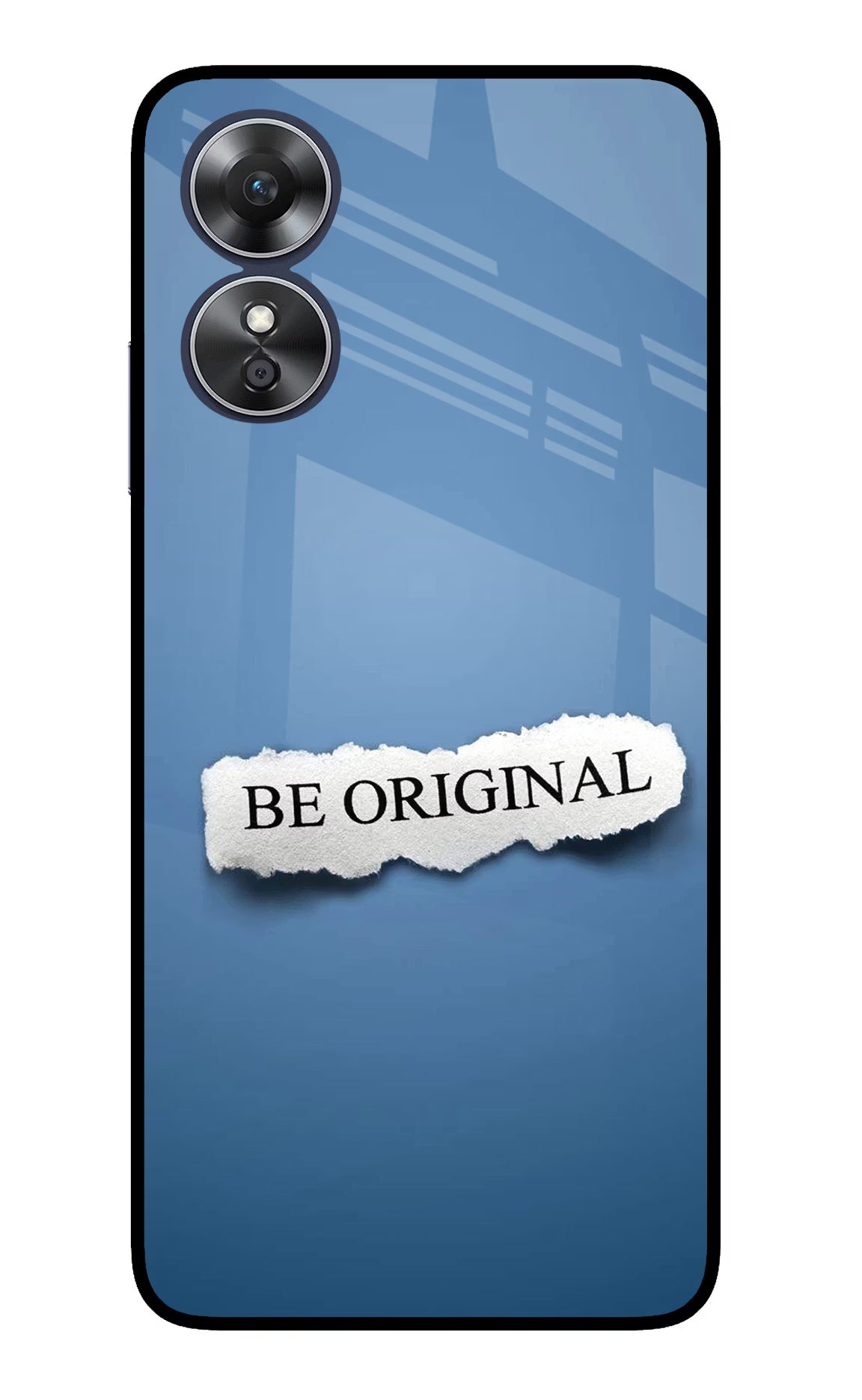 Be Original Oppo A17 Glass Case Back Cover by Casekaro