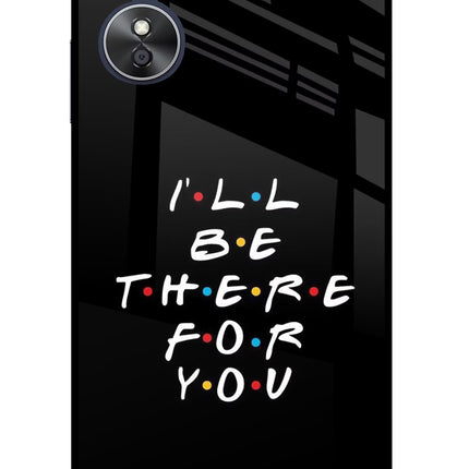 I'll Be There For You Oppo A17 Glass Case Back Cover by Casekaro