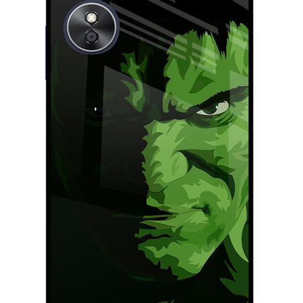 HULK Oppo A17 Glass Case Back Cover by Casekaro