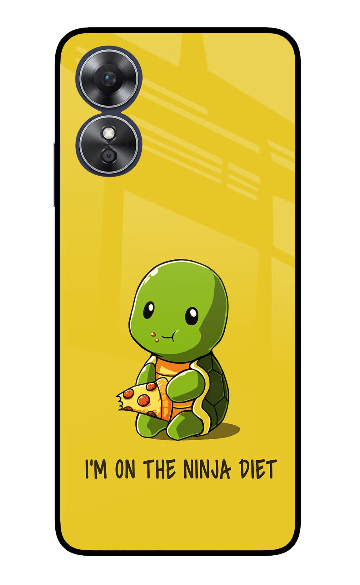 I'm on Ninja Diet Oppo A17 Glass Case Back Cover by Casekaro