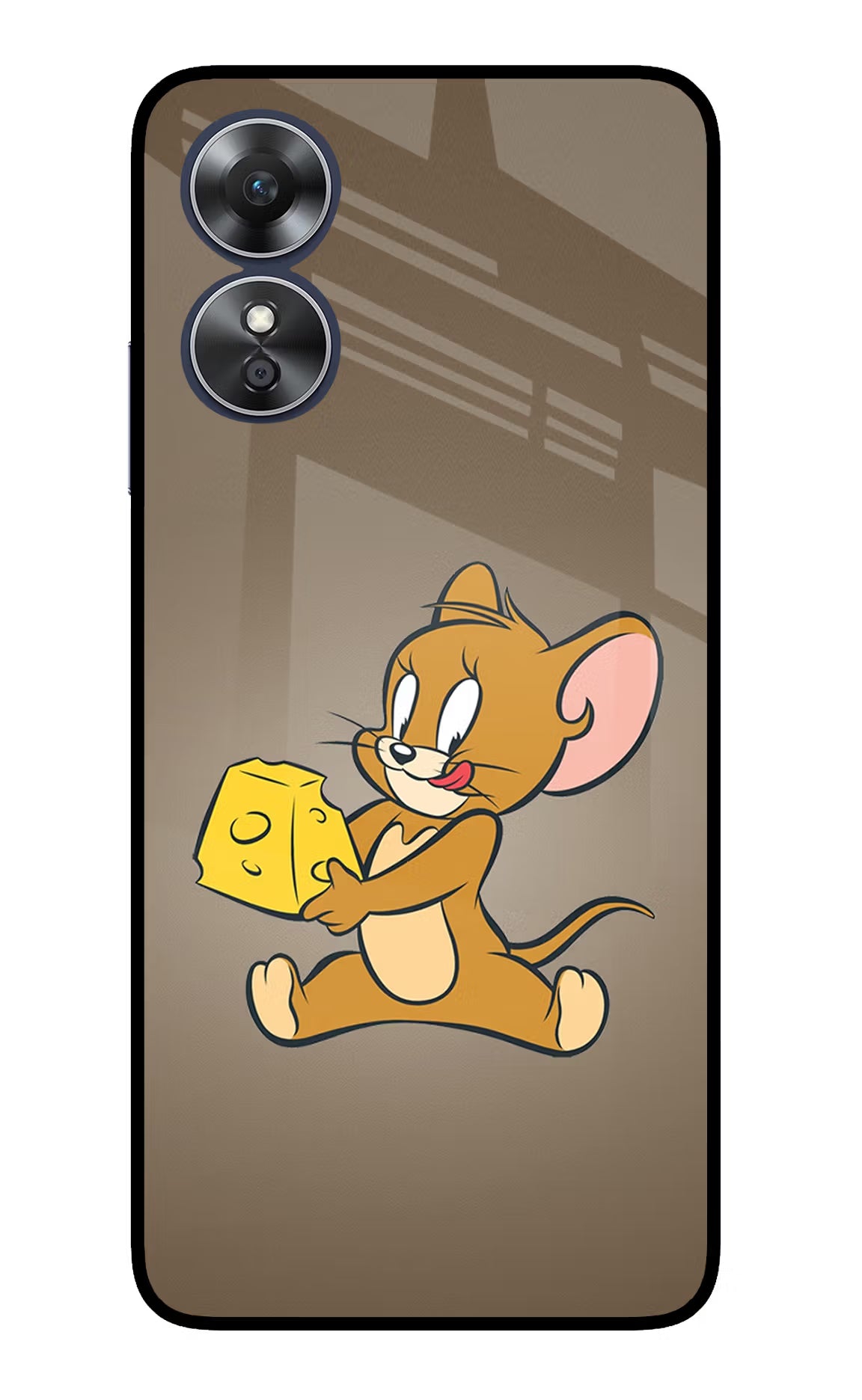 Jerry Oppo A17 Glass Case Back Cover by Casekaro