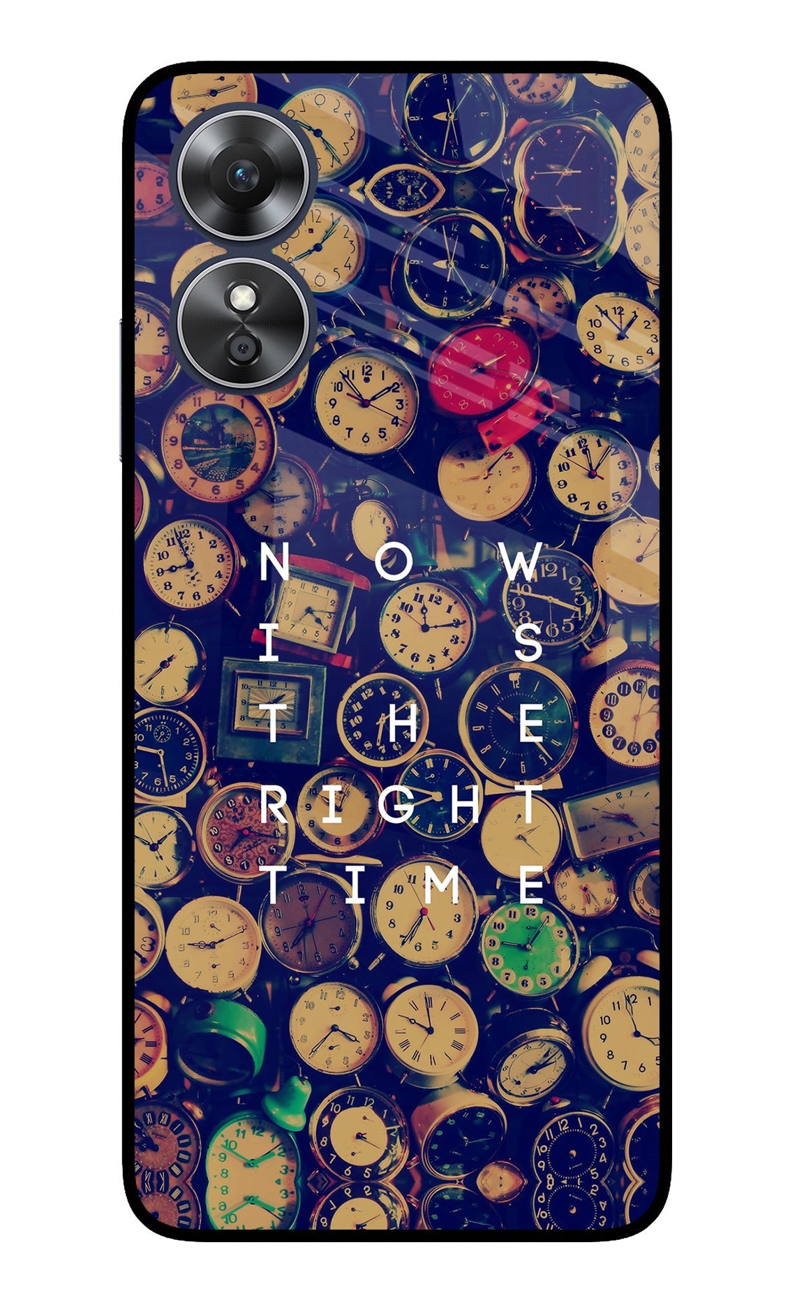 Now is the Right Time Quote Oppo A17 Back Cover