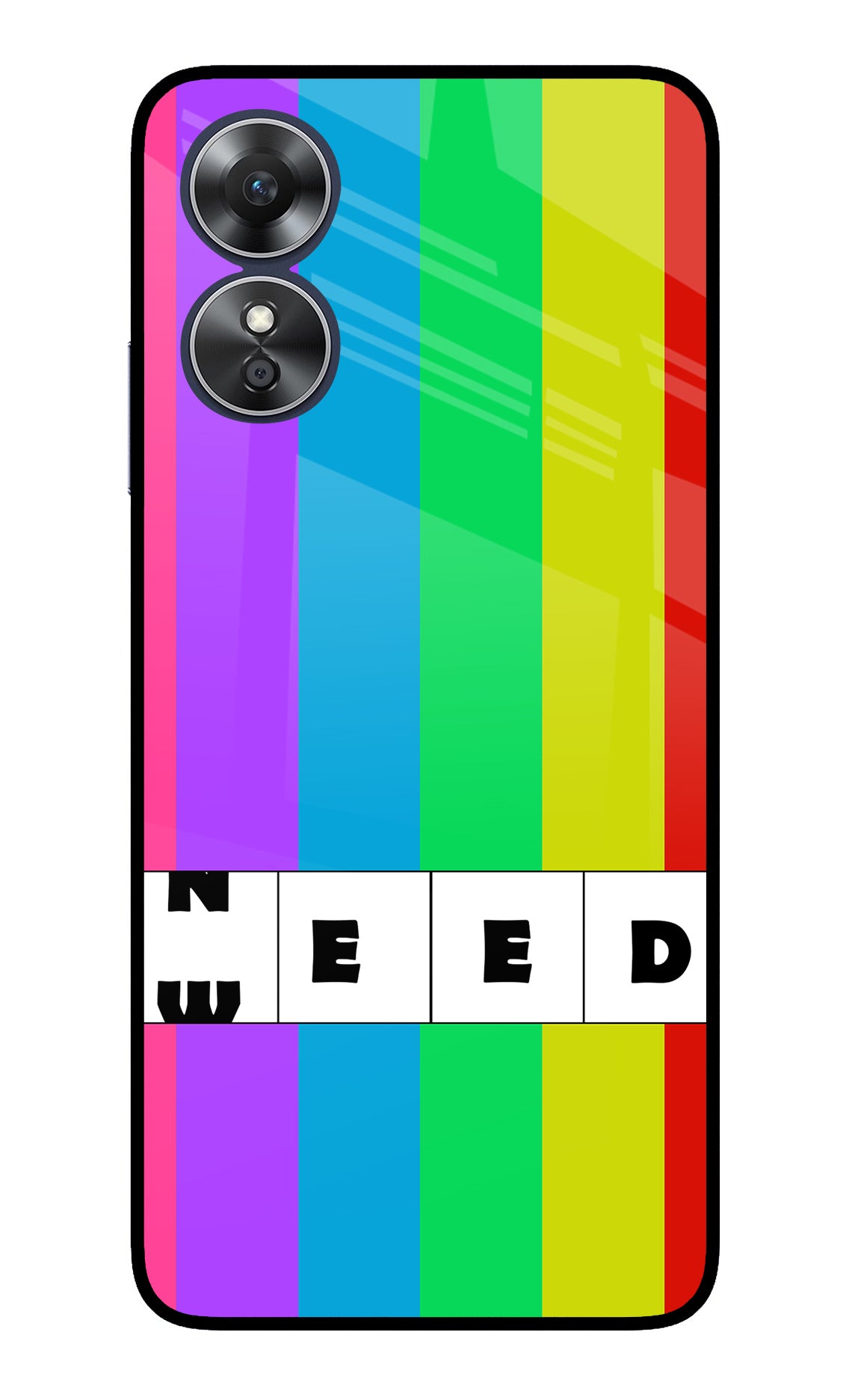 Need Weed Oppo A17 Glass Case