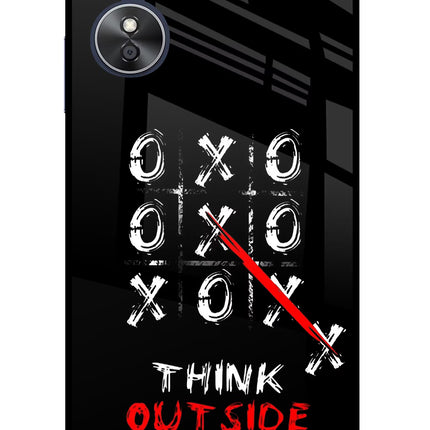 Think out of the BOX Oppo A17 Glass Case Back Cover by Casekaro