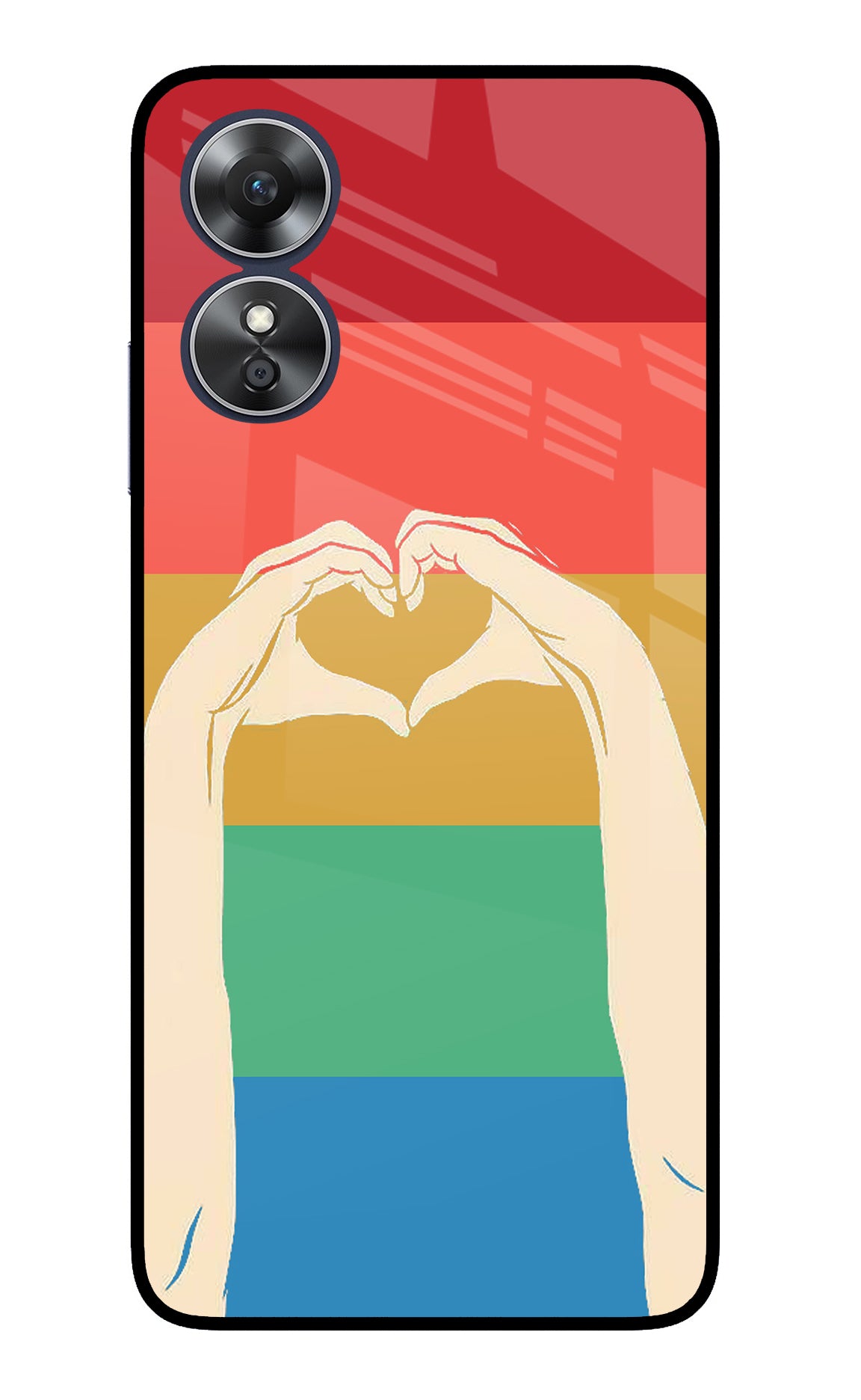 Vintage Love Oppo A17 Back Cover