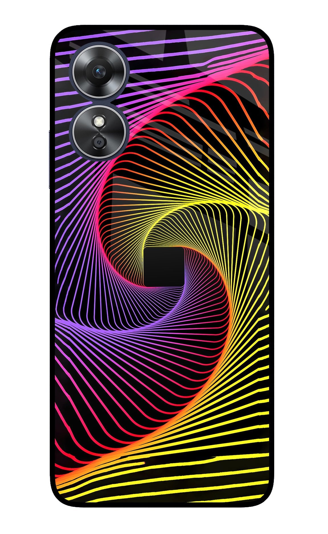 Colorful Strings Oppo A17 Back Cover