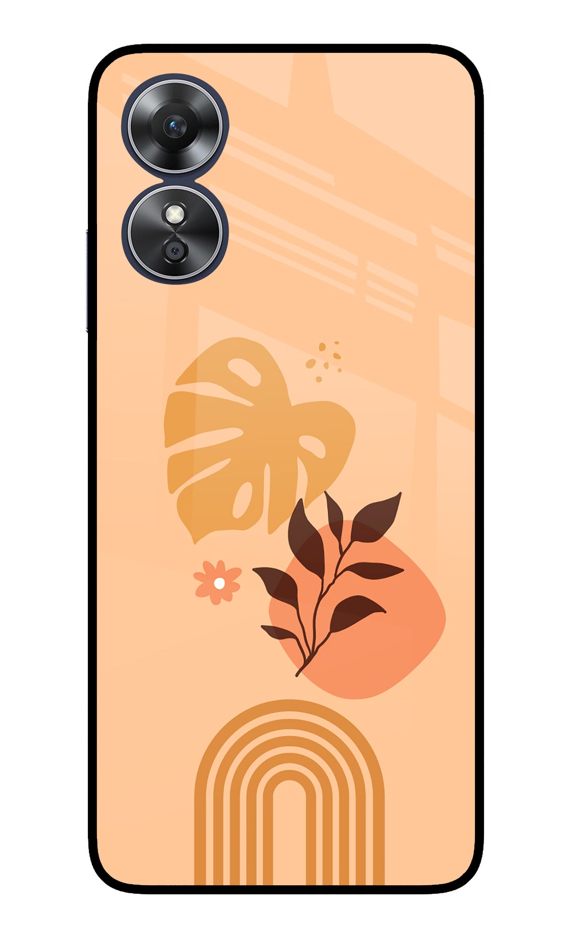 Bohemian Art Oppo A17 Glass Case