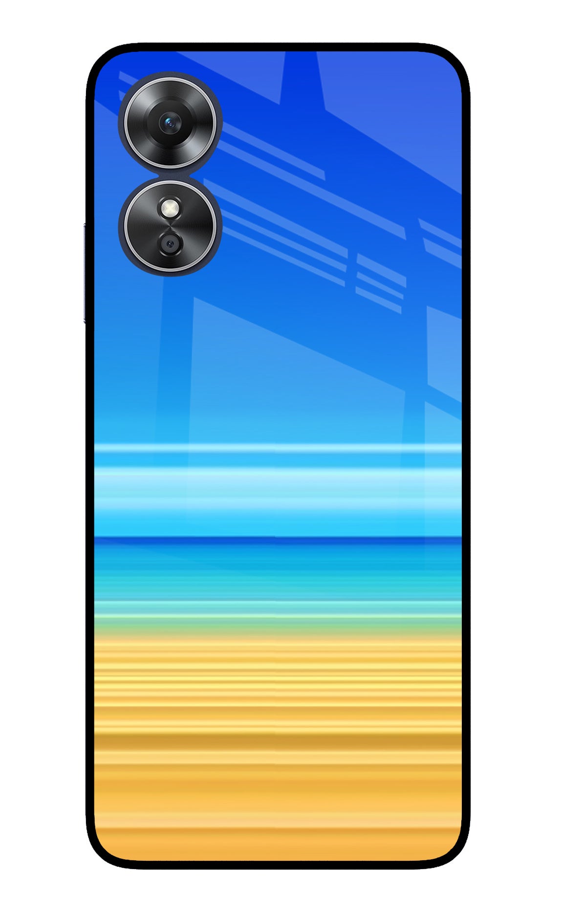 Beach Art Oppo A17 Glass Case