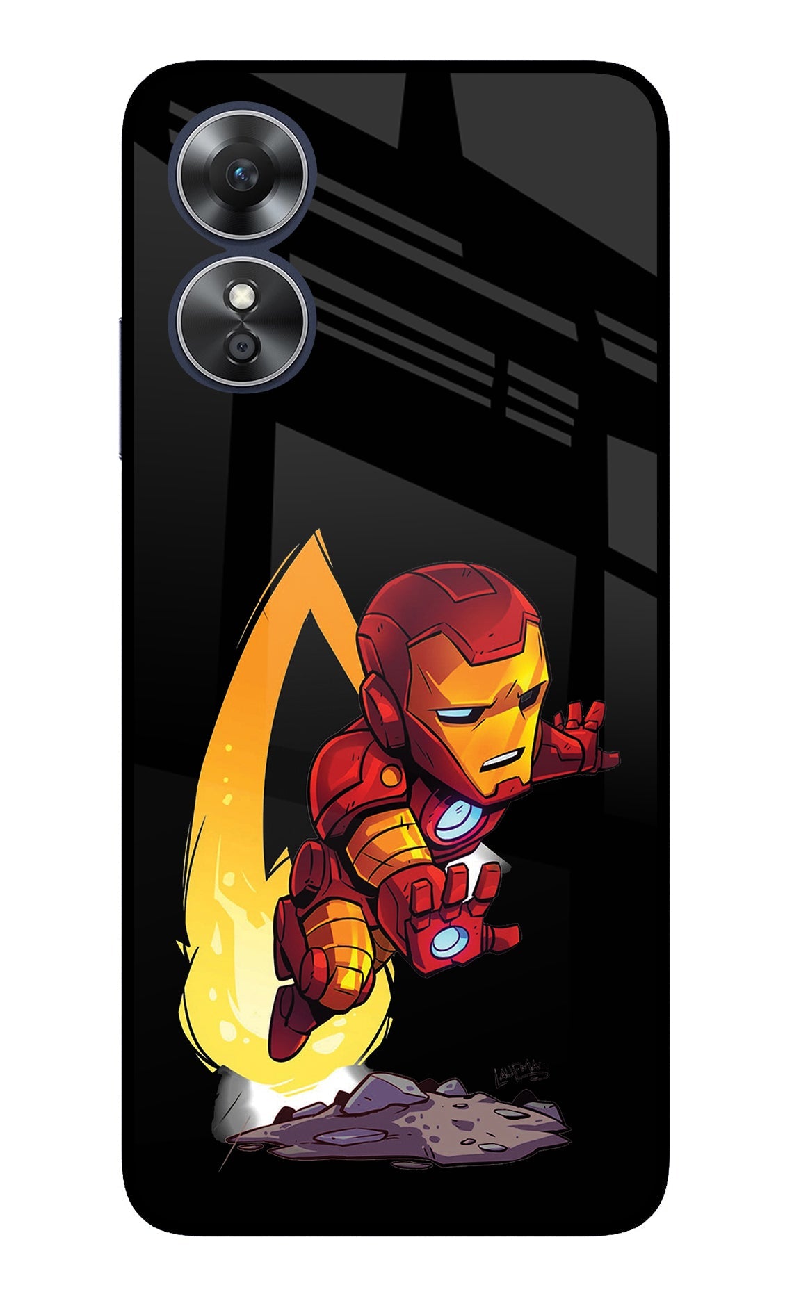 IronMan Oppo A17 Glass Case