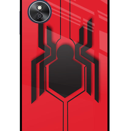 Spider Oppo A17 Glass Case Back Cover by Casekaro