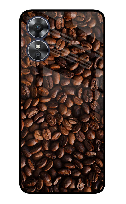 Coffee Beans Oppo A17 Glass Case