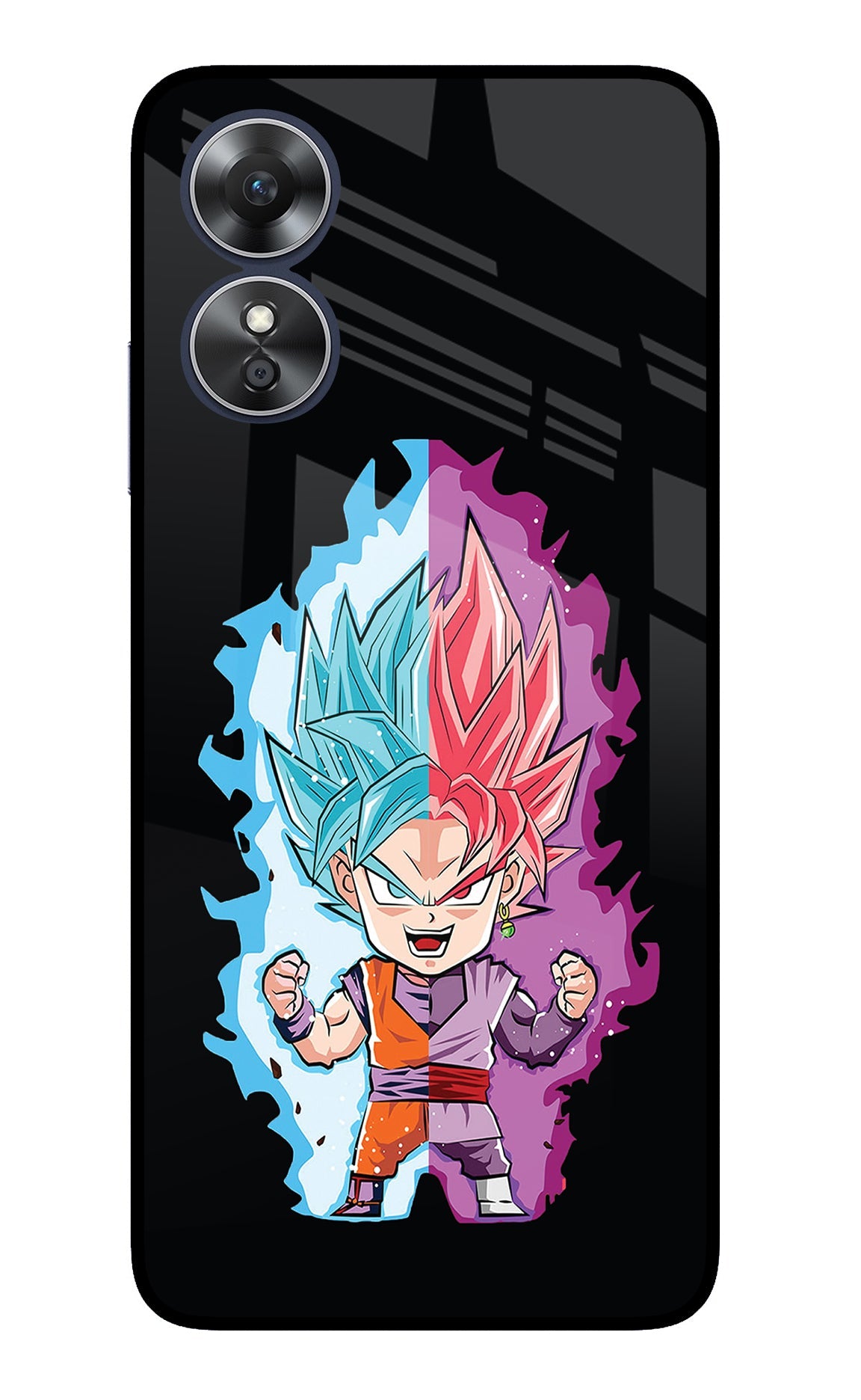 Chota Goku Oppo A17 Glass Case