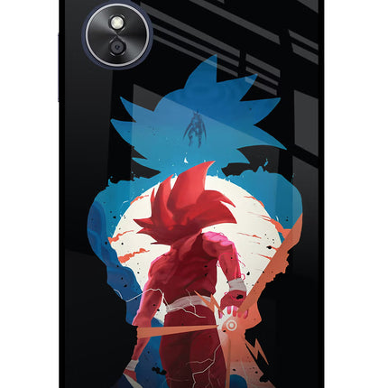 Goku Oppo A17 Glass Case Back Cover by Casekaro