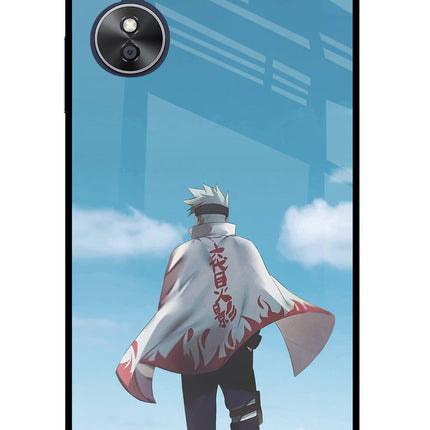 Kakashi Oppo A17 Glass Case Back Cover by Casekaro