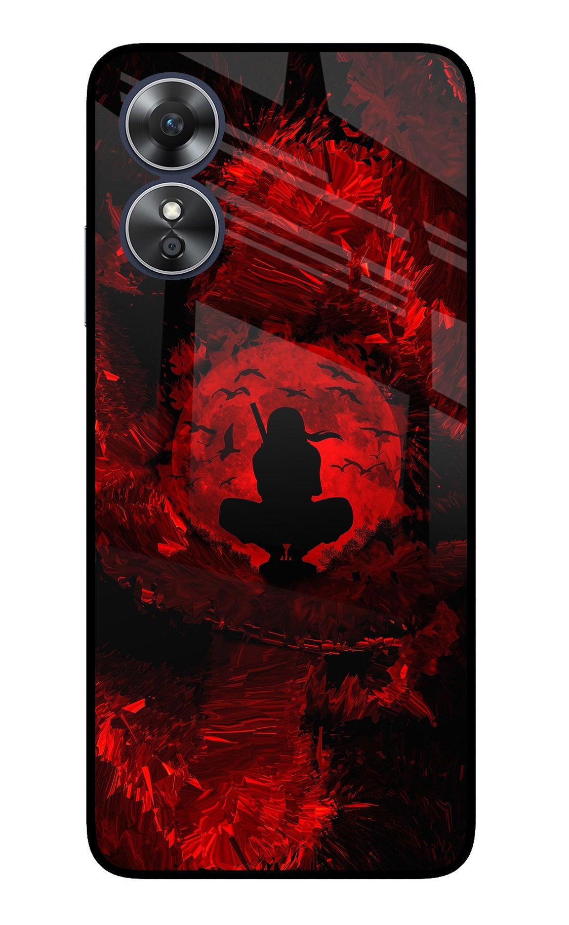 Itachi Uchiha Oppo A17 Glass Case