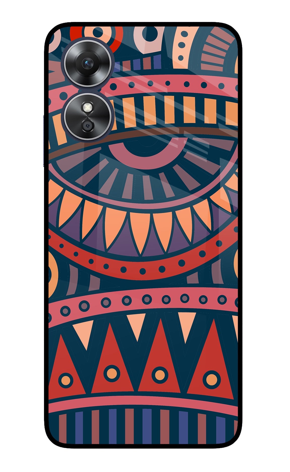 African Culture Design Oppo A17 Back Cover