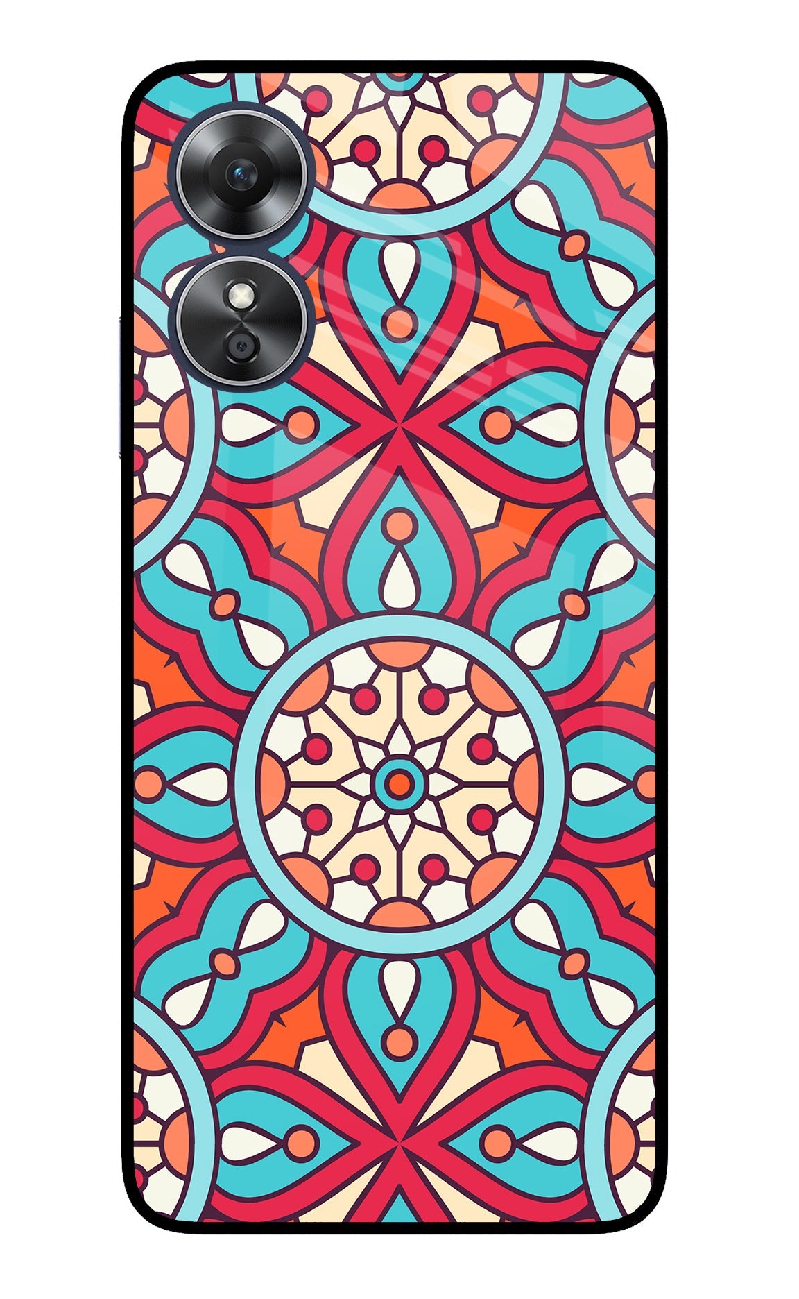 Mandala Geometric Oppo A17 Back Cover