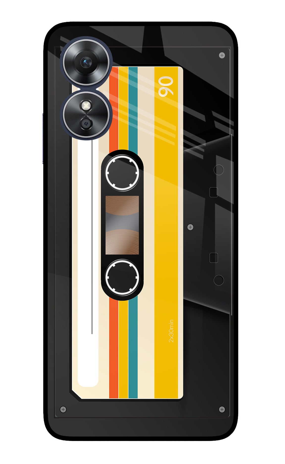 Tape Cassette Oppo A17 Glass Case