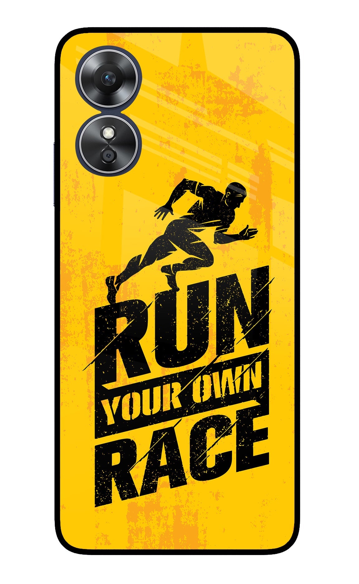 Run Your Own Race Oppo A17 Back Cover