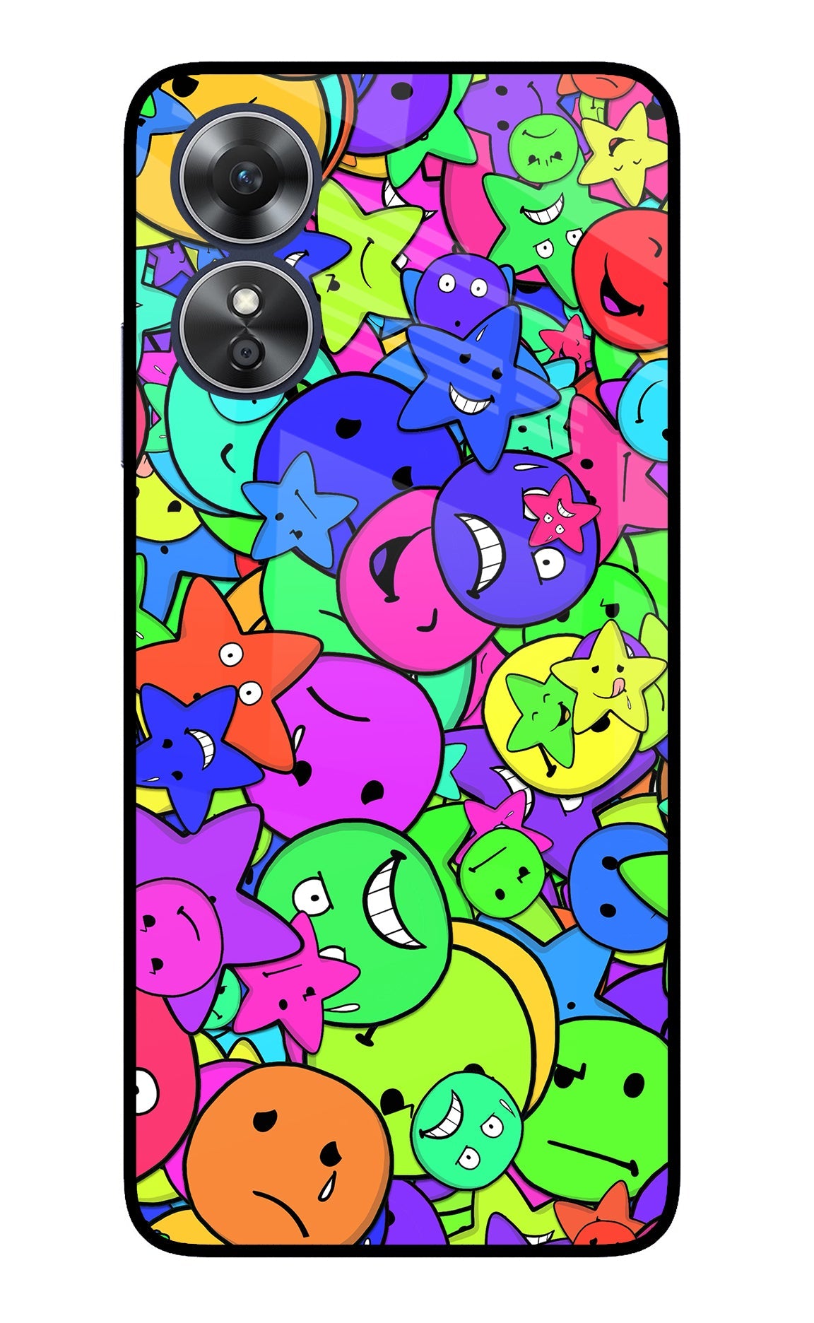 Fun Doodle Oppo A17 Back Cover