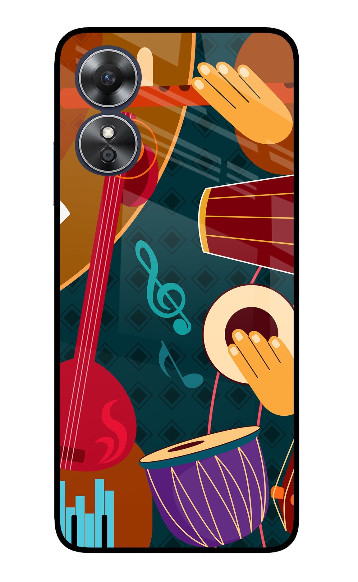 Music Instrument Oppo A17 Back Cover