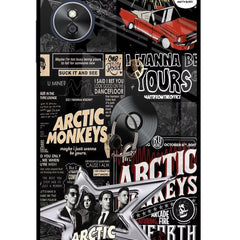 Arctic Monkeys Oppo A17 Glass Case
