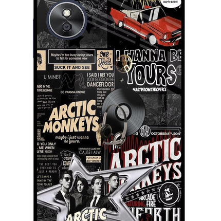 Arctic Monkeys Oppo A17 Glass Case