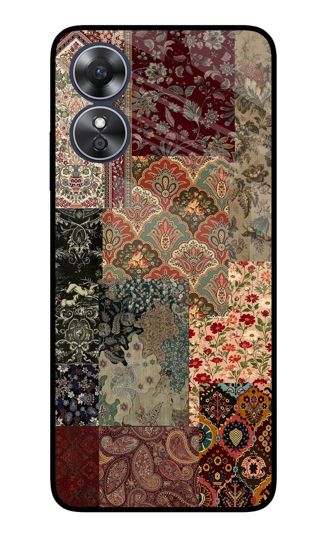 Desi Print Oppo A17 Glass Case