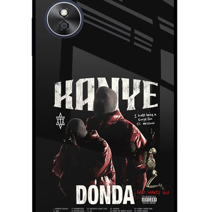 Donda Kanye West Oppo A17 Glass Case Back Cover by Casekaro